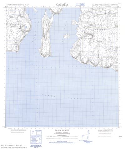 059A08 - OLSEN ISLAND - Topographic Map