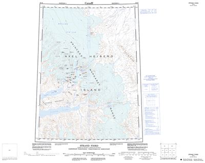 059H - STRAND FIORD - Topographic Map