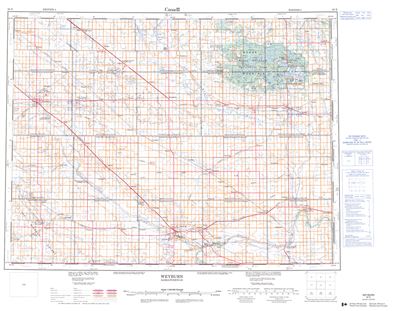 062E - WEYBURN - Topographic Map