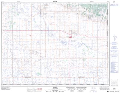 062E10 - KISBEY - Topographic Map