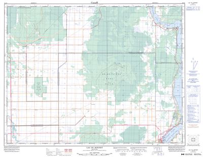 062I08 - LAC DU BONNET - Topographic Map