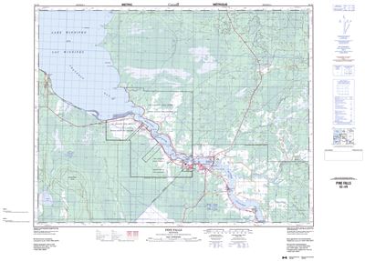 062I09 - PINE FALLS - Topographic Map