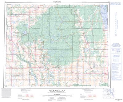 062N - DUCK MOUNTAIN - Topographic Map