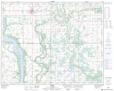 062N03 - ROBLIN - Topographic Map