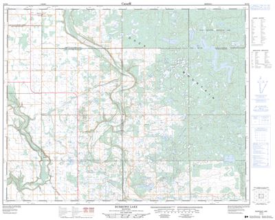 062N06 - BURROWS LAKE - Topographic Map