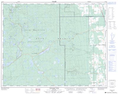 062N10 - SINGUSH LAKE - Topographic Map