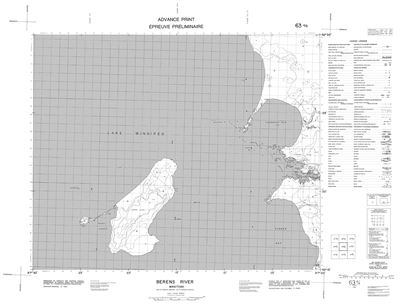 063A06 - BERENS RIVER - Topographic Map