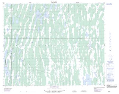 063B03 - ARCHIES LAKE - Topographic Map