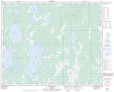 063B11 - SISIB LAKE - Topographic Map