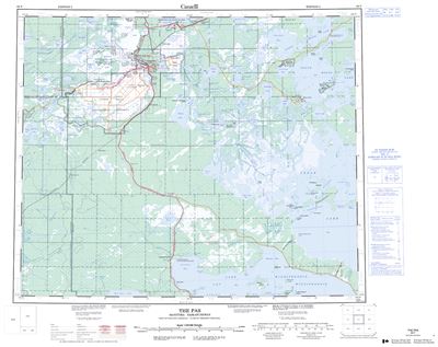 063F - THE PAS - Topographic Map