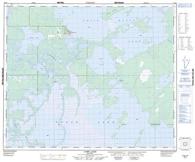 063F09 - LAMB LAKE - Topographic Map