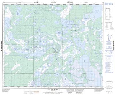 063F10 - RED EARTH LAKE - Topographic Map