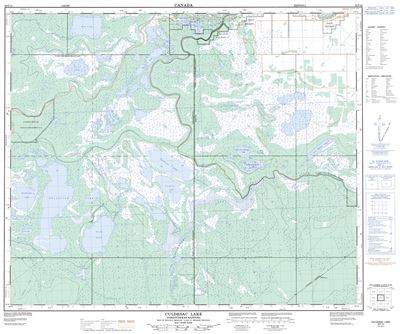 063F12 - CULDESAC LAKE - Topographic Map