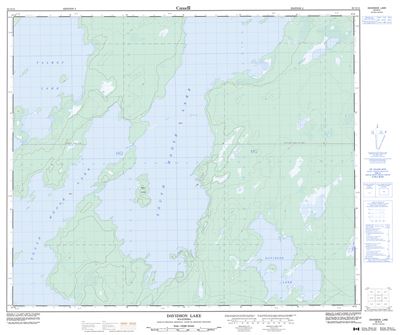 063G13 - DAVIDSON LAKE - Topographic Map