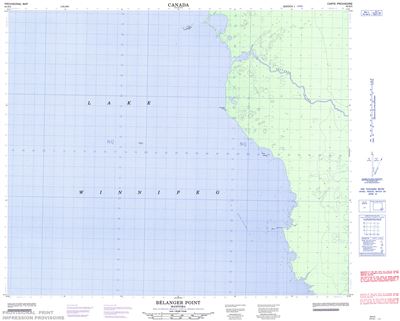 063H05 - BELANGER POINT - Topographic Map