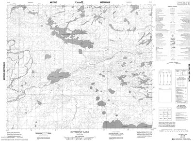 063I06 - BUTTERFLY LAKE - Topographic Map