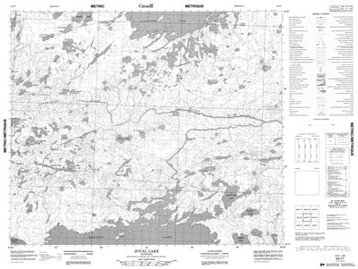 063I07 - JOYAL LAKE - Topographic Map
