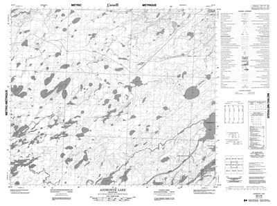 063I09 - ANDRONYK LAKE - Topographic Map