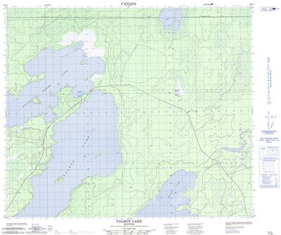063J04 - TALBOT LAKE - Topographic Map