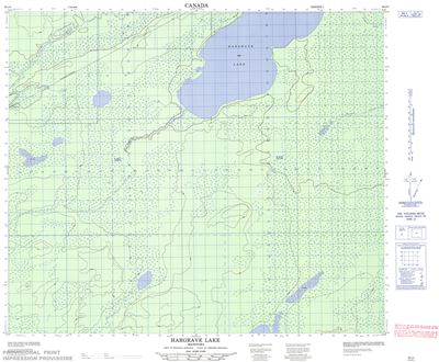 063J05 - HARGRAVE LAKE - Topographic Map