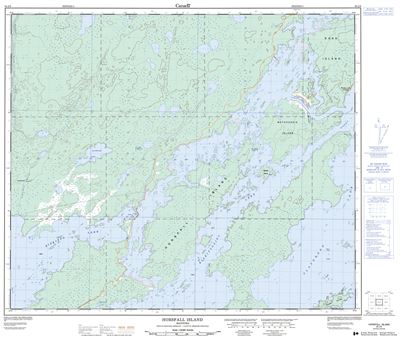 063J08 - HORSFALL ISLAND - Topographic Map