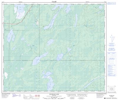 063J10 - MUHIGAN LAKE - Topographic Map