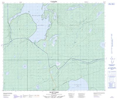 063J12 - BUZZ LAKE - Topographic Map