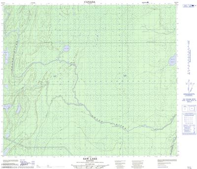 063J14 - SAW LAKE - Topographic Map