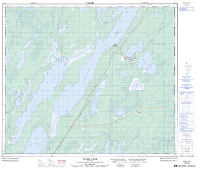 063J15 - PAKWA LAKE - Topographic Map