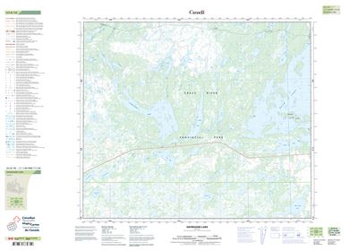 063K10 - ISKWASUM LAKE - Topographic Map