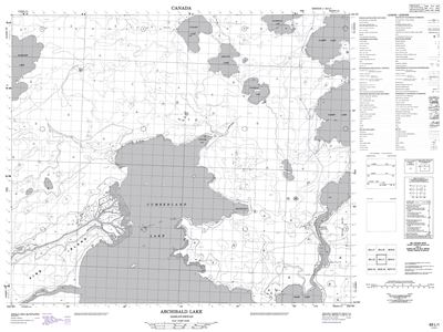 063L01 - ARCHIBALD LAKE - Topographic Map