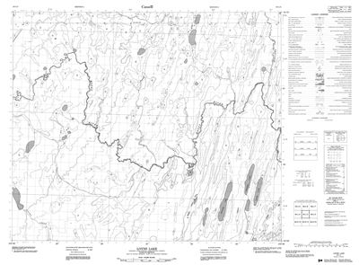 063L03 - LOYNS LAKE - Topographic Map