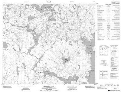 063L13 - OSKIKEBUK LAKE - Topographic Map