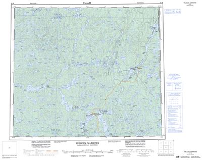 063M - PELICAN NARROWS - Topographic Map