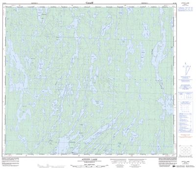 063M01 - ATTITTI LAKE - Topographic Map