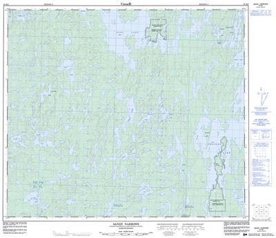 063M03 - SANDY NARROWS - Topographic Map