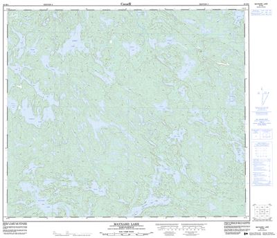 063M04 - MAYNARD LAKE - Topographic Map