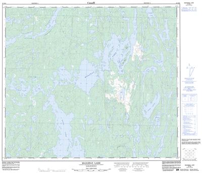 063M06 - MANAWAN LAKE - Topographic Map