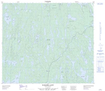 063M07 - MARCHEL LAKE - Topographic Map