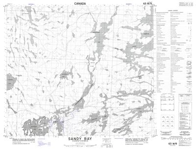 063M09 - SANDY BAY - Topographic Map