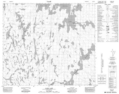 063M14 - LAIRD LAKE - Topographic Map