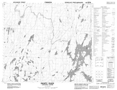 063M16 - PAGATO RIVER - Topographic Map