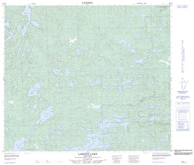 063N06 - LAMONT LAKE - Topographic Map