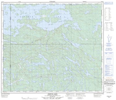 063N12 - SISIPUK LAKE - Topographic Map