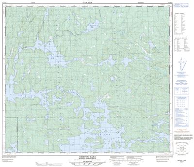 063N13 - BRITTON LAKE - Topographic Map