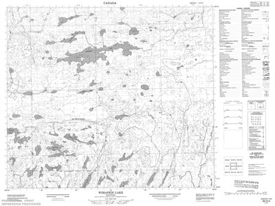063O04 - WIMAPEDI LAKE - Topographic Map