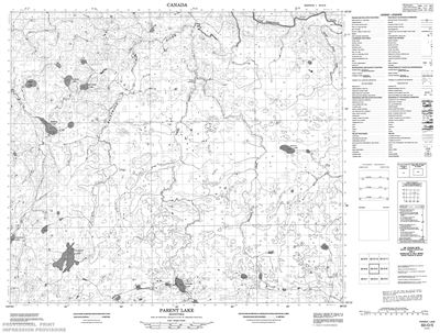 063O05 - PARENT LAKE - Topographic Map