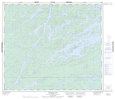 063P07 - GERMAN LAKE - Topographic Map