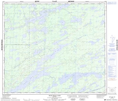 063P09 - BEAR HEAD LAKE - Topographic Map