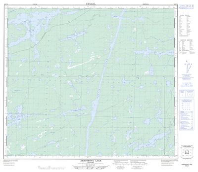 063P10 - ARMSTRONG LAKE - Topographic Map